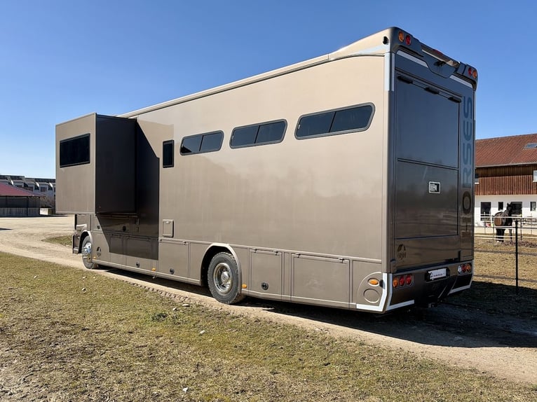 Iveco Eurocargo 160E RJH Ecoline H5 Trasporto animali con sponda scorrevole per 5 cavalli Camion WC