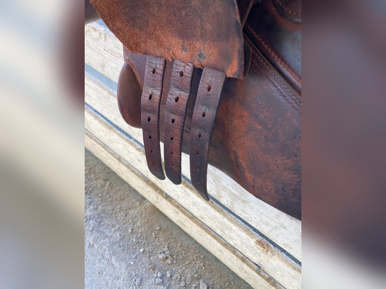 Bellissima Sella Action Horse Modello Decima anno 2023 colore marrone bordata misura 17.5