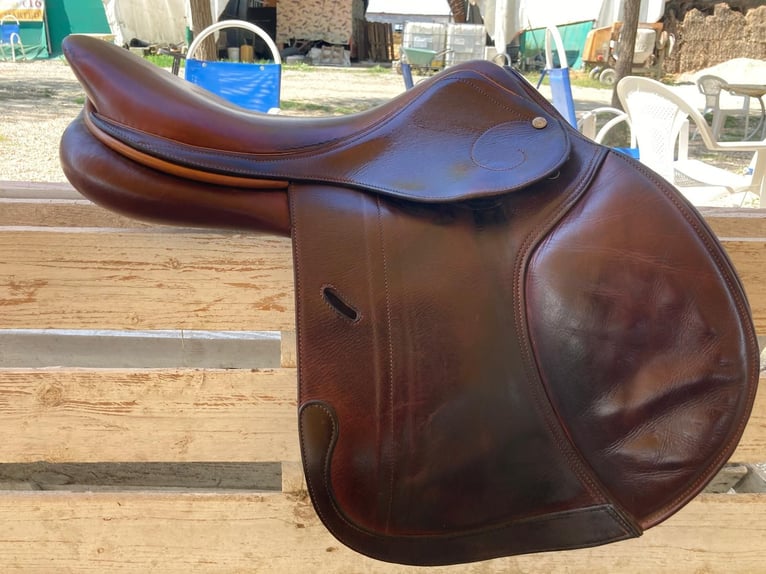 Bellissima Sella Action Horse Modello Decima anno 2023 colore marrone bordata misura 17.5