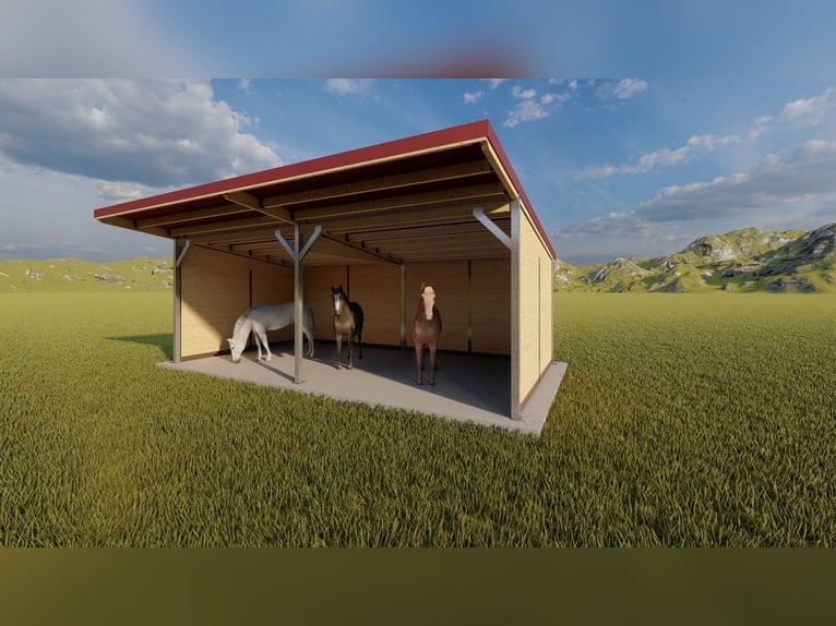 Unterstand für Pferde - Offenstall bauen & Pferdeunterstand, Weideunterstand, Weidehütte kaufen