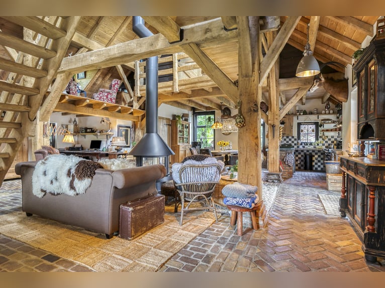 Casa di campagna con struttura per l'allevamento di cavalli, inclusa una pista coperta, una pista al