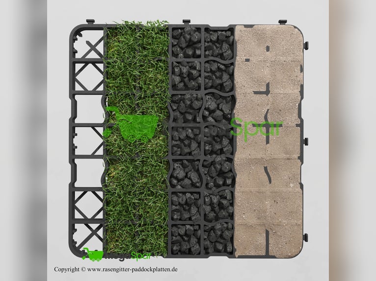 Robuste Paddockplatten & Rasengitter und Bodengitter, Kiesgitter, Paddockgitter & Parkplatzgitter