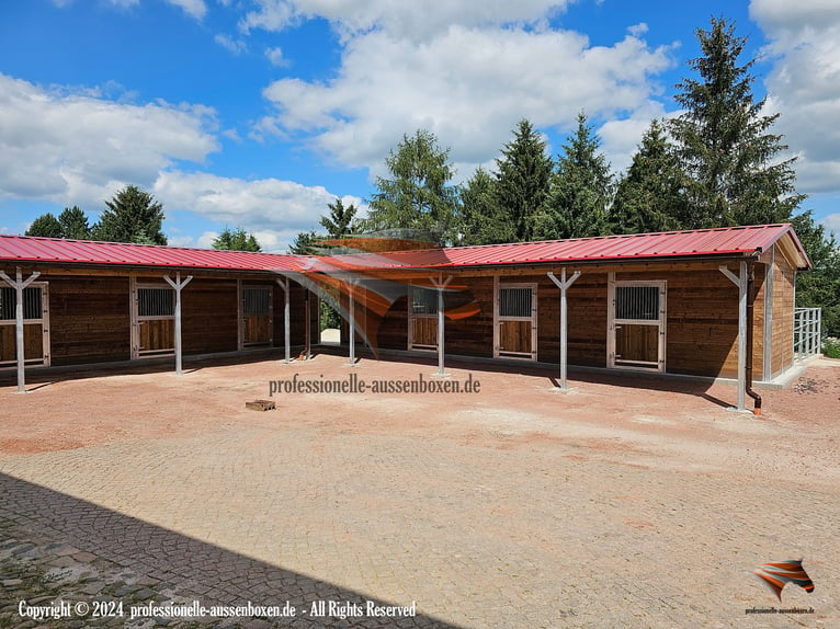 Stallungen für pferde - Aussenbox, Pferdestall, Pferdebox, Offenstall, Weidehütte, Laufstall pferd,