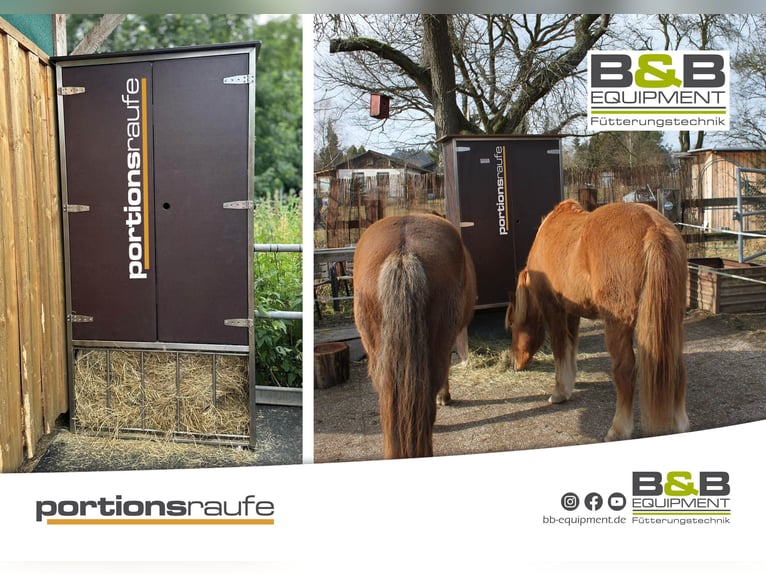 Nuovo mangime per fieno a orologio con 4 porzioni di fieno – la mangiatoia a porzione fino a 12 kg d