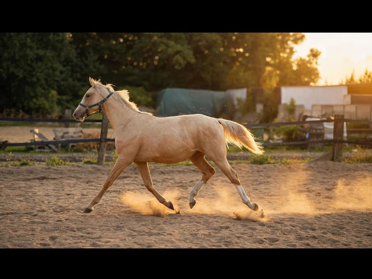 Polnisches Sportpferd Hengst 1 Jahr 155 cm Palomino in Wrocław