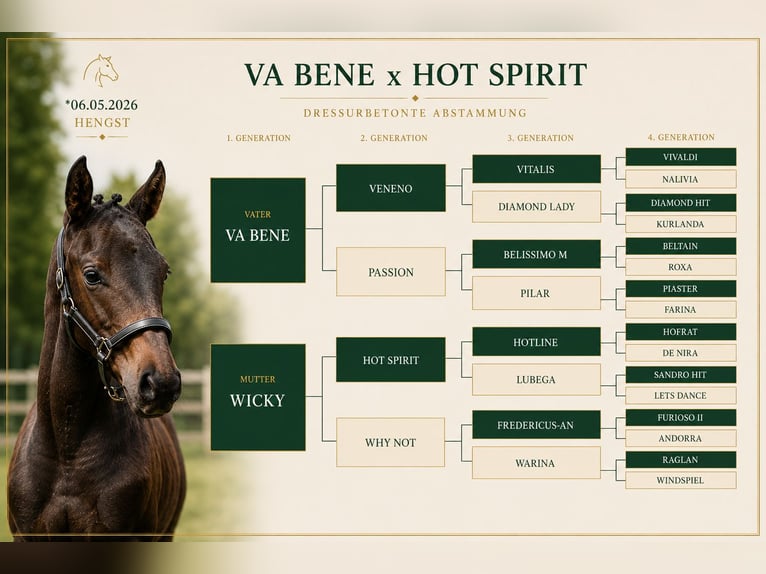 Sportivo Tedesco / Sportivo della Germania Stallone Puledri (05/2026) 170 cm Baio nero in Ergoldsbach