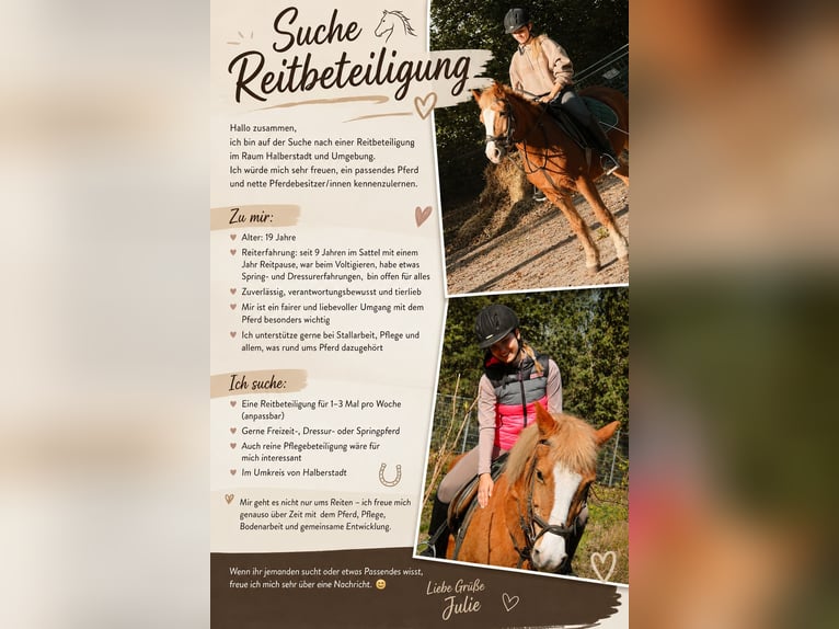 Suche Reitbeteiligung