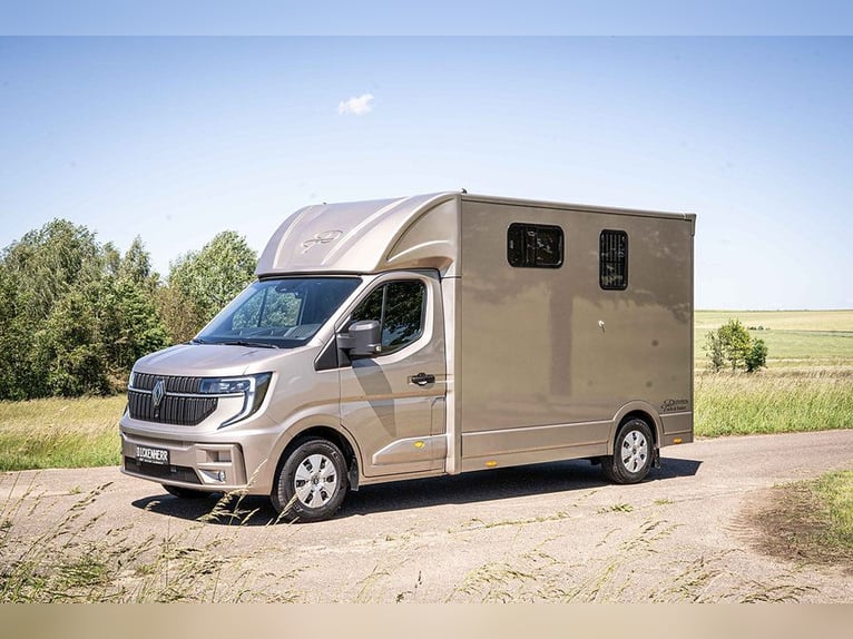 Paardentransporter 2 Ride Automaat Renault Master Veetransporter Horsevan Horsetruck Zelfrijdend