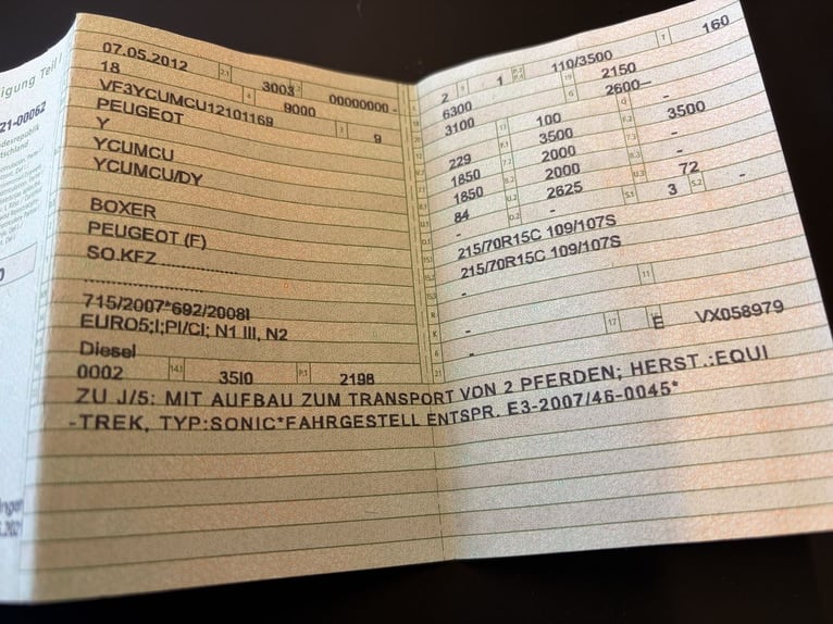 Peugeot Boxer Equitrek Sonic 2-paardenwagen Transporter - Gebruikt voertuig in opdracht van de klant