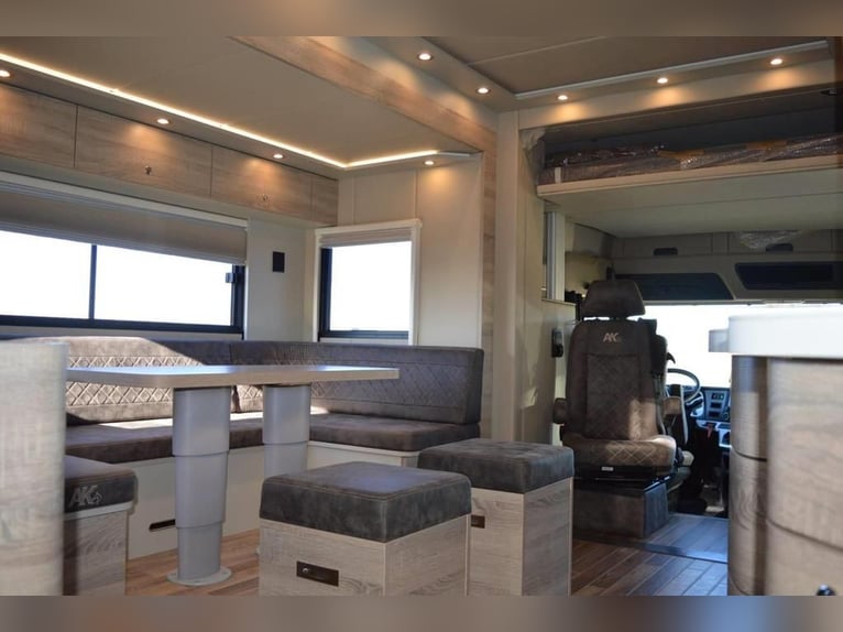 Paardentransportwagen in speciale lakering