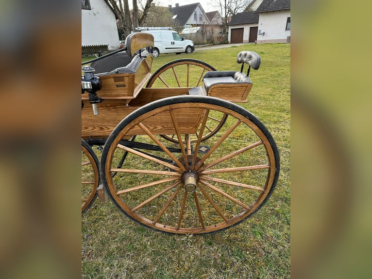 Historische Amerikaanse buggy (bouwjaar 1914) – gerestaureerd en rijvaardig – met wagenpaspoort
