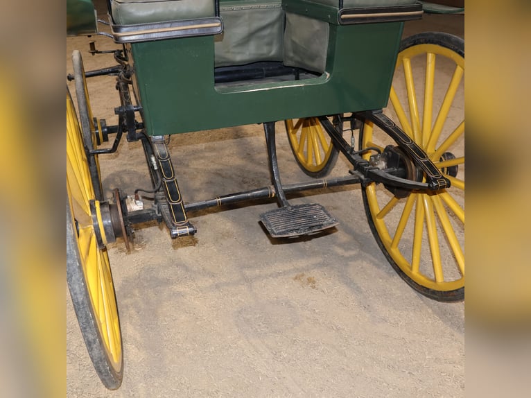 Schwere Wagonette Kutsche E. Wiez Zweispänner Scheibenbremsen