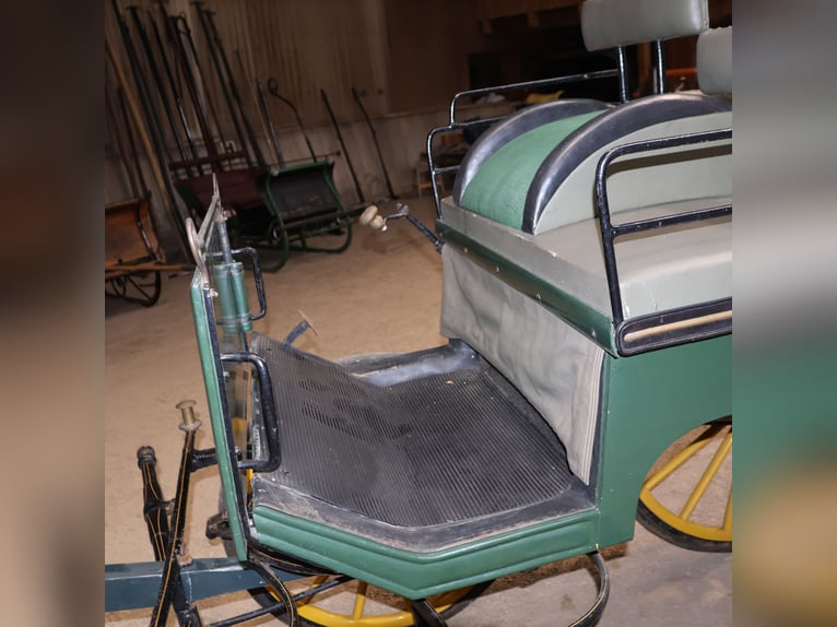 Schwere Wagonette Kutsche E. Wiez Zweispänner Scheibenbremsen