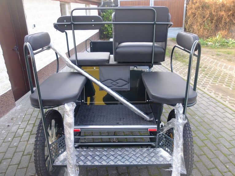 Nieuwe pony- en kleine paardenkutsche