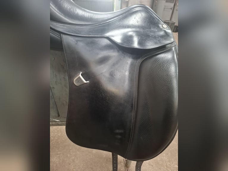 Dressuurzadel Bates wide 17 inch