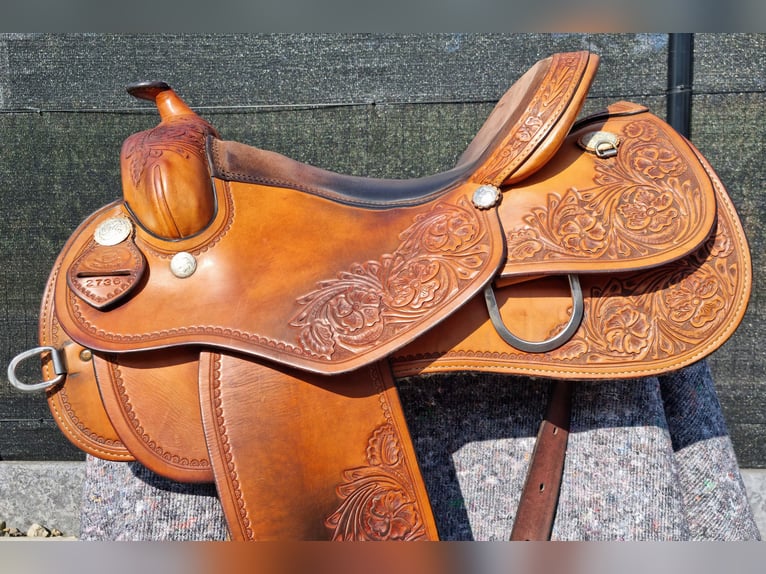 Prachtig Rocking R westernzadel - 16 inch