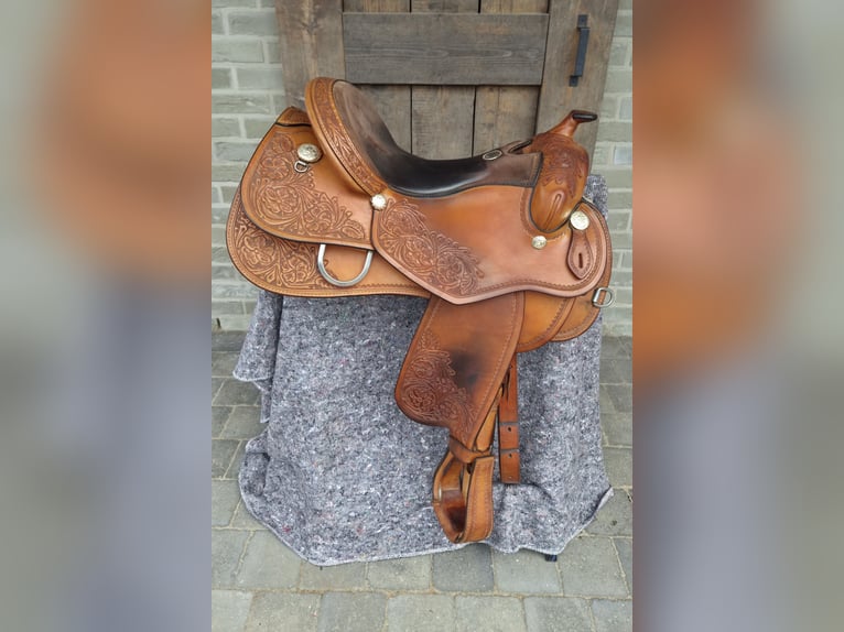 Rocking R lederen westernzadel