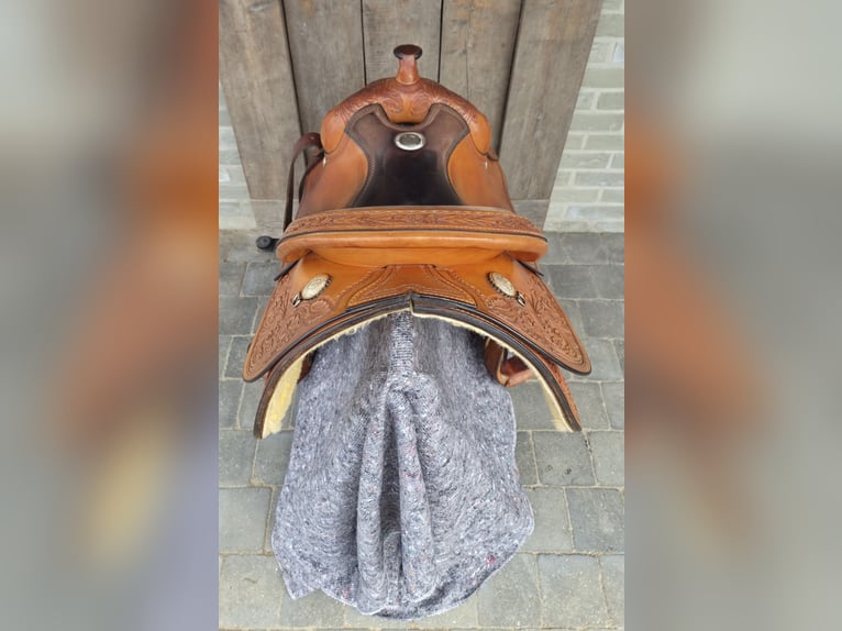 Rocking R lederen westernzadel
