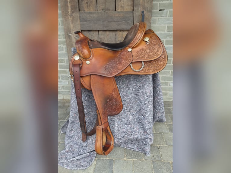 Rocking R lederen westernzadel