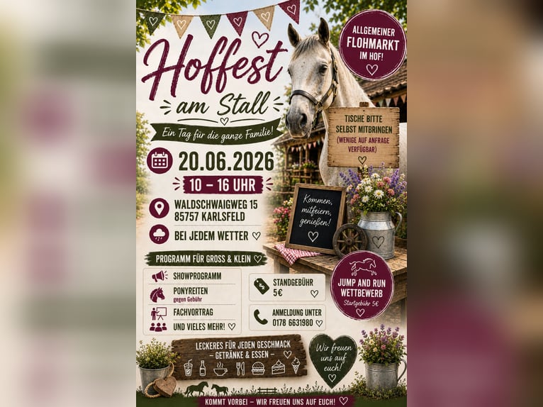 Hoffest met rommelmarkt en Jump and Run-wedstrijd