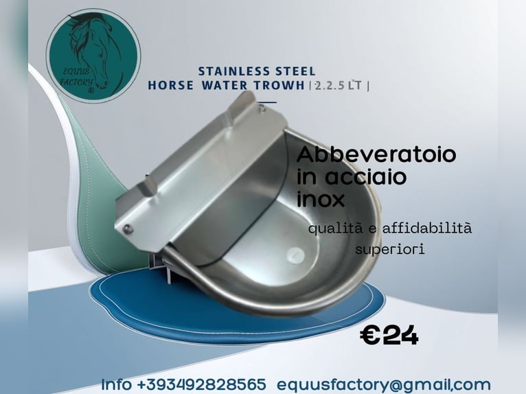 Constant-level water trough made of stainless steel