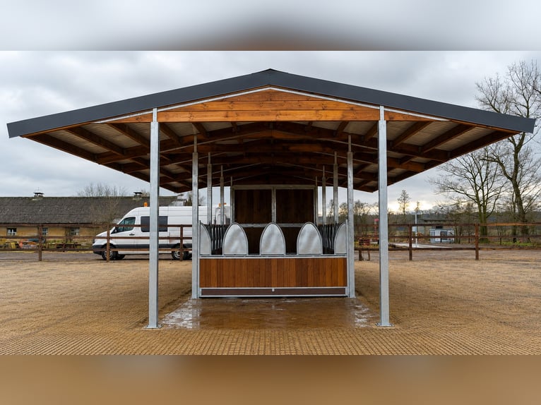 Weide-hekken voor paarden en voederbakken, ideale paardenbakken voor de paardenhouderij