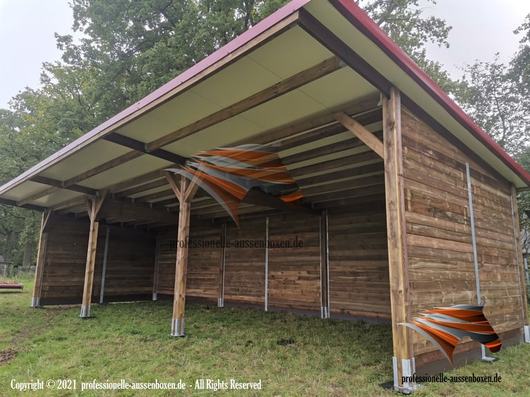 Paardenstal - Weidehok en open stal & schuilstal kopen - Weidehut | Schuilstal