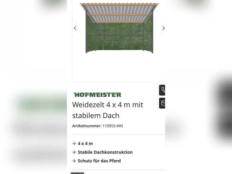 Schuilstal voor weide of paddock, zomer en winter