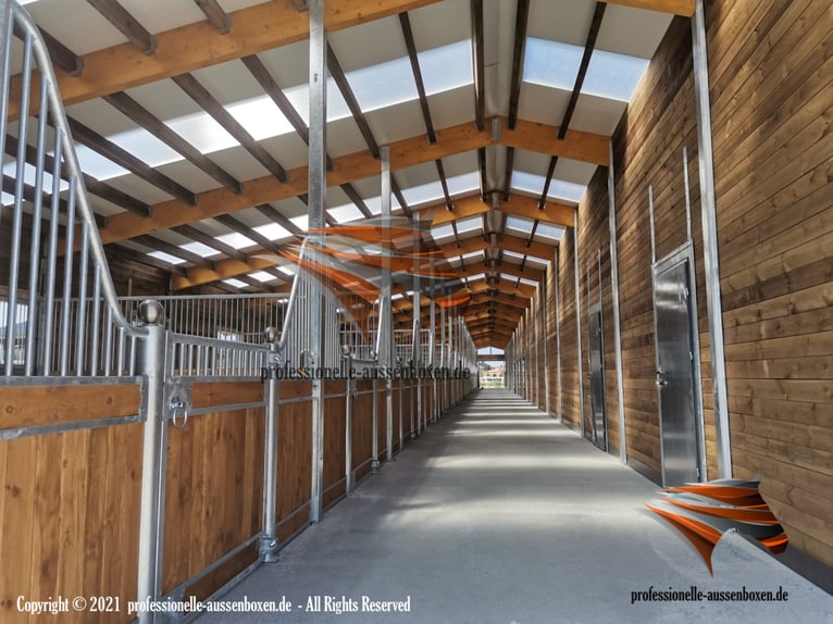 Ställe und Boxen für Pferde TOP Stallbau: Außenboxen, Pferdestall, Offenstall, Weidehütten - Paddock