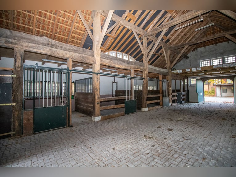 Exclusief landgoed met villa, rijhal en manegecomplex aan een privémeer te koop