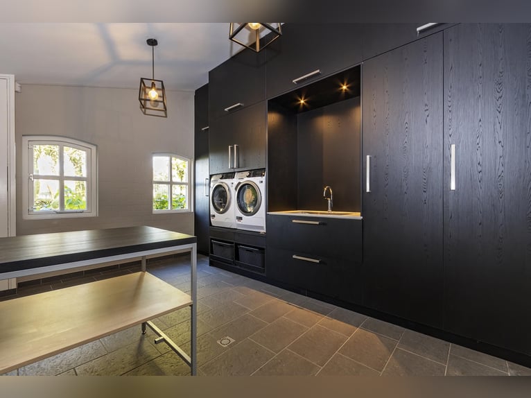 Luxury detached home with office outbuilding, wellness pool, gym & stables for 4 horses