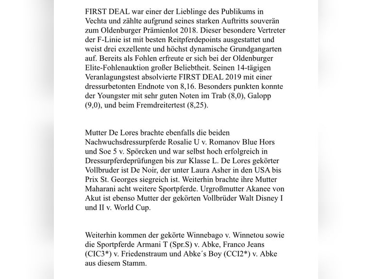 Westfaliano Yegua Potro (03/2025) Alazán in Ascheberg