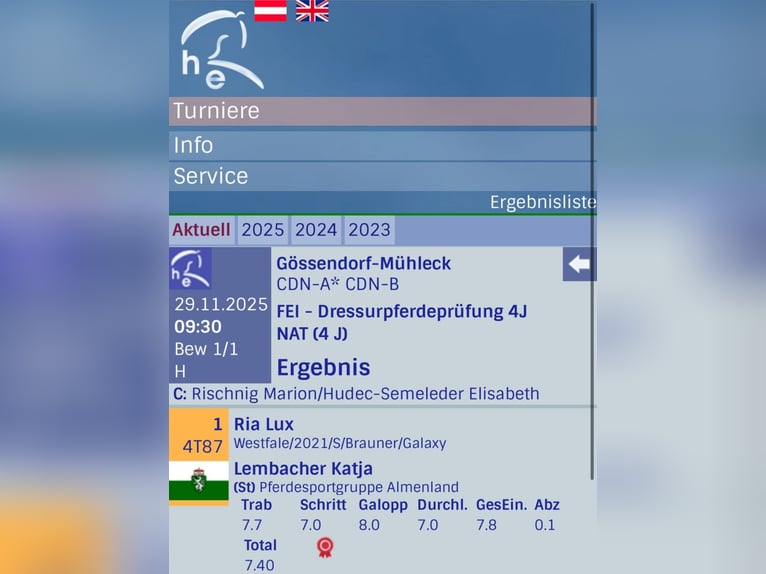 Westphalian Mare 5 years 16,1 hh Brown in Tober