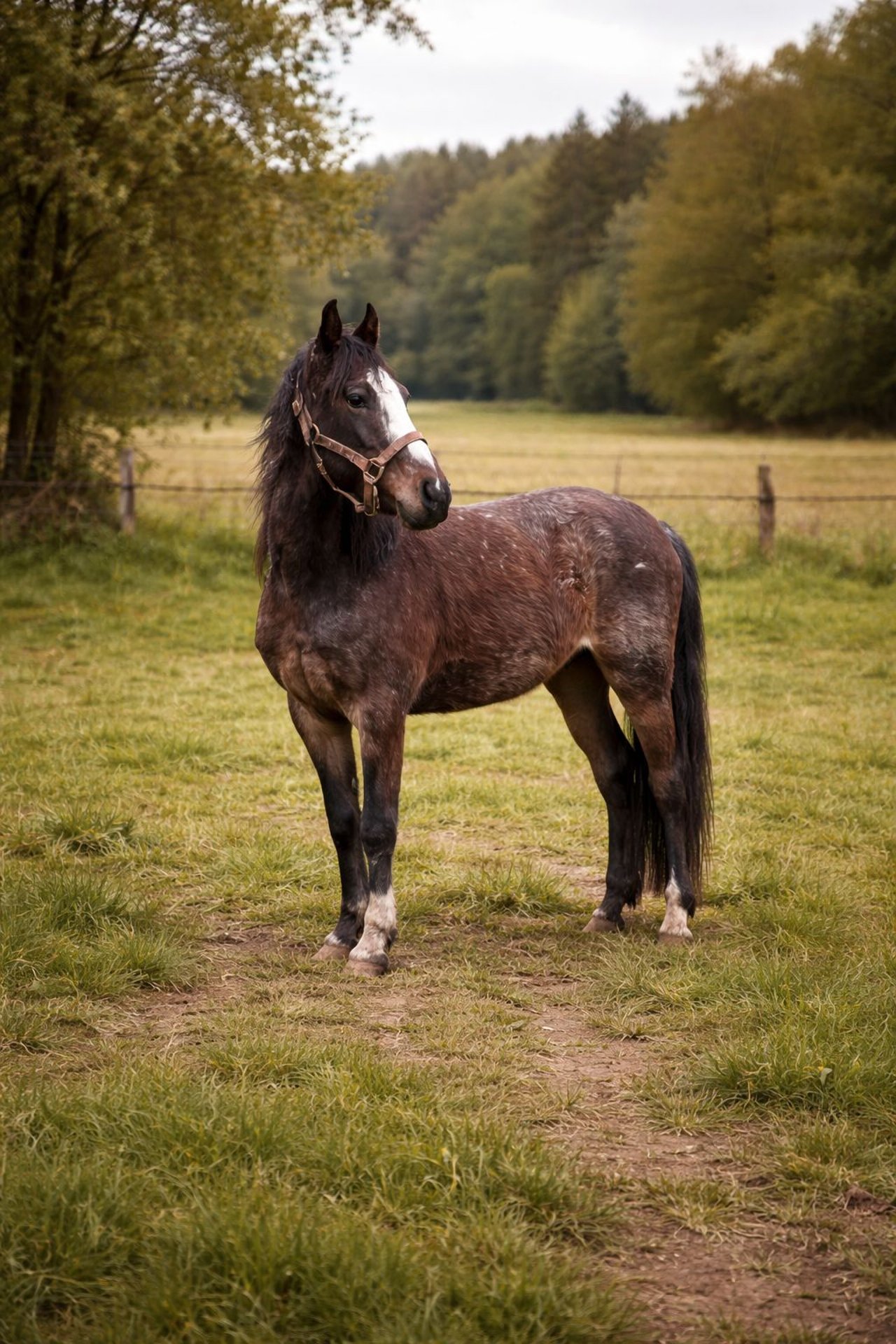 Grande Gourde Vintage En Cuir - Hongroise - Fait Main, Style Folklorique, Crin De Cheval